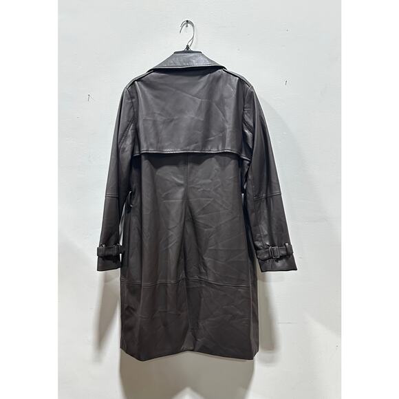 Tahari Jackets & Blazers - Tahari Women Faux Leather Trench Coat